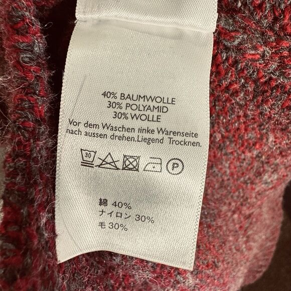 Eddie Bauer Chunky Knit Cardigan Woman's Size Medium Wool Blend Classic Modern - Picture 9 of 10